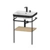 Меблевий комплект з раковиною на 2 отвори і консоллю, 57, 5х49 см, Duravit Happy D. 2 Plus, дуб (HP4735E7171) Duravit Меблеві комплекти