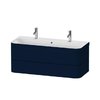 Меблевий комплект з раковиною на 2 змішувача 117, 5х49 см, Duravit Happy D. 2 Plus, темно-синій (HP4640O98980000) Duravit Меблеві комплекти