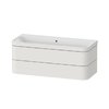 Мебельный комплект 117,5х49 см, без отверстия под смеситель Duravit Happy D.2 Plus, белый шелковисто-матовый (HP4639N39390000) Duravit Мебельные комплекты
