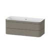 Меблевий комплект 117, 5х49 см, без отвору під змішувач Duravit Happy D. 2 Plus, сірий камінь (HP4639N92920000) Duravit Меблеві комплекти