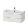 Меблевий комплект 97, 5х49 см, 1 отвір під змішувач Duravit Happy D. 2 Plus, білий шовковисто-матовий (HP4638O3939) Duravit Меблеві комплекти