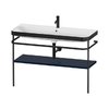 Мебельный комплект с раковиной с 1 отверстием и консолью, 117,5х49 см, Duravit Happy D.2 Plus, темно-синий (HP4739O98980000) Duravit Мебельные комплекты