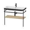 Мебельный комплект с раковиной с 1 отверстием и консолью, 97,5х49 см, Duravit Happy D.2 Plus, дуб (HP4738O7171) Duravit Мебельные комплекты