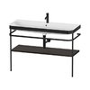 Мебельный комплект с раковиной с 1 отверстием и консолью, 117,5х49 см, Duravit Happy D.2 Plus, орех (HP4739O69690000) Duravit Мебельные комплекты