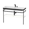 Мебельный комплект с раковиной на 2 отверстия и консолью, 117,5х49 см, Duravit Happy D.2 Plus, белый матовый (HP4739E36360000) Duravit Мебельные комплекты
