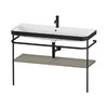 Мебельный комплект с раковиной с 1 отверстием и консолью, 117,5х49 см, Duravit Happy D.2 Plus, серый камень (HP4739O92920000) Duravit Мебельные комплекты