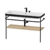 Меблевий комплект з раковиною на 2 отвори і консоллю,117, 5х49 см, Duravit Happy D. 2 Plus, дуб (HP4739E71710000) Duravit Меблеві комплекти