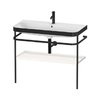 Мебельный комплект с раковиной с 1 отверстием и консолью, 97,5х49 см, Duravit Happy D.2 Plus, белый (HP4738O2222) Duravit Мебельные комплекты
