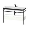 Мебельный комплект с раковиной на 2 отверстия и консолью, 117,5х49 см, Duravit Happy D.2 Plus, белый супер матовый (HP4744E84840000) Duravit Мебельные комплекты