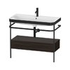 Мебельный комплект с раковиной на 1 отверстие и консолью, 97,5х49 см, Duravit Happy D.2 Plus, орех (HP4743O6969) Duravit Мебельные комплекты