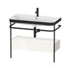 Мебельный комплект с раковиной на 1 отверстие и консолью, 97,5х49 см, Duravit Happy D.2 Plus, белый (HP4743O2222) Duravit Мебельные комплекты