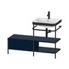 Меблевий комплект з раковиною на 1 отвір і консоллю, 120х49 см, Duravit Happy D. 2 Plus, темно-синій (HP4745O9898) Duravit Меблеві комплекти