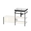 Мебельный комплект с раковиной без отверстия и консолью, 120х49 см, Duravit Happy D.2 Plus, белый (HP4745N2222) Duravit Мебельные комплекты