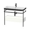 Мебельный комплект с раковиной на 1 отверстие и консолью, 97,5х49 см, Duravit Happy D.2 Plus, белый супер матовый (HP4743O8484) Duravit Мебельные комплекты