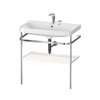 Меблевий комплект з раковиною на 2 отвори і консоллю, 77, 5х49 см, Duravit Happy D. 2 Plus, білий супер матовий (HP4837E8484) Duravit Меблеві комплекти