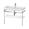Мебельный комплект с раковиной на 1 отверстие и консолью, 97,5х49 см, Duravit Happy D.2 Plus, белый шелковисто-матовый (HP4838O3939) Duravit Мебельные комплекты
