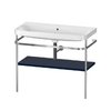 Мебельный комплект с раковиной без отверстия и консолью, 97,5х49 см, Duravit Happy D.2 Plus, темно-синий (HP4838N9898) Duravit Мебельные комплекты