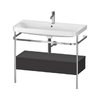 Меблевий комплект з раковиною на 1 отвір і консоллю, 97, 5х49 см, Duravit Happy D. 2 Plus, графіт (HP4843O8080) Duravit Меблеві комплекти