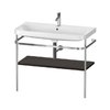 Мебельный комплект с раковиной на 1 отверстие и консолью, 97,5х49 см, Duravit Happy D.2 Plus, орех (HP4838O6969) Duravit Мебельные комплекты