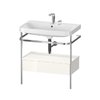 Меблевий комплект з раковиною на 2 отвори і консоллю, 77, 5х49 см, Duravit Happy D. 2 Plus, білий матовий (HP4842E3636) Duravit Меблеві комплекти