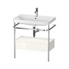 Мебельный комплект с раковиной на 1 отверстие и консолью, 77,5х49 см, Duravit Happy D.2 Plus, белый (HP4842O2222) Duravit Мебельные комплекты