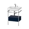 Меблевий комплект з раковиною на 2 отвори і консоллю, 57, 5х49 см, Duravit Happy D. 2 Plus, темно-синій (HP4840E9898) Duravit Меблеві комплекти