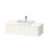 Тумба подвесная под раковину в центре 130х55 см Duravit Happy D.2 Plus, белый (HP4932M2222) Duravit Тумбы