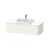 Тумба подвесная под раковину в центре 130х55 см Duravit Happy D.2 Plus, белый матовый (HP4932M3636) Duravit Тумбы