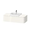Тумба подвесная под раковину в центре 130х55 см Duravit Happy D.2 Plus, белый (HP4942M2222) Duravit Тумбы