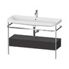 Мебельный комплект с раковиной на 1 отверстие и консолью, 117,5х49 см, Duravit Happy D.2 Plus, графит (HP4844O80800000) Duravit Мебельные комплекты