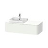 Тумба подвесная под раковину слева 130х55 см Duravit Happy D.2 Plus, белый супер матовый (HP4932L8484) Duravit Тумбы