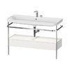 Меблевий комплект з раковиною на 2 отвори і консоллю, 117, 5х49 см, Duravit Happy D. 2 Plus, білий шовковисто-матовий (HP4844E39390000) Duravit Меблеві комплекти