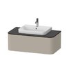 Тумба підвісна 100х55 см Duravit Happy D. 2 Plus, сіро-коричневий (HP494106060) Duravit Тумби