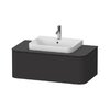 Тумба подвесная 100х55 см Duravit Happy D.2 Plus, графит (HP494108080) Duravit Тумбы