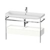 Мебельный комплект с раковиной на 1 отверстие и консолью, 117,5х49 см, Duravit Happy D.2 Plus, белый супер матовый (HP4844O84840000) Duravit Мебельные комплекты