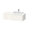 Тумба підвісна під раковину праворуч 130х55 см Duravit Happy D. 2 Plus, білий (HP4932R2222) Duravit Тумби