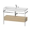Мебельный комплект с раковиной на 2 отверстия и консолью, 117,5х49 см, Duravit Happy D.2 Plus, дуб (HP4844E71710000) Duravit Мебельные комплекты