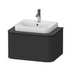 Тумба подвесная 65х48 см Duravit Happy D.2 Plus, графит (HP494008080) Duravit Тумбы