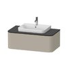 Тумба підвісна під раковину, 100х55 см Duravit Happy D. 2 Plus, сіро-коричневий (HP493106060) Duravit Тумби