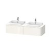 Тумба подвесная на 2 раковины 160х55 см Duravit Happy D.2 Plus, белый (HP4946B2222) Duravit Тумбы