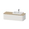 Тумба подвесная под раковину справа 130х55 см Duravit Happy D.2 Plus, белый шелковисто-матовый (HP4942R3939) Duravit Тумбы