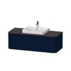 Тумба подвесная 130х55 см Duravit Happy D.2 Plus, темно-синий (HP496209898) Duravit Тумбы