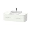 Тумба подвесная 130х55 см Duravit Happy D.2 Plus, белый матовый (HP496203636) Duravit Тумбы