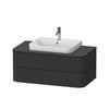 Тумба подвесная 100х55 см Duravit Happy D.2 Plus, графит (HP496108080) Duravit Тумбы