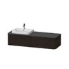 Тумба подвесная под раковину слева 160х55 см Duravit Happy D.2 Plus, орех (HP4944L6969) Duravit Тумбы