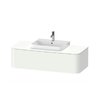 Тумба подвесная под раковину в центре 130х55 см Duravit Happy D.2 Plus, белый супер матовый (HP4942M8484) Duravit Тумбы