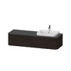 Тумба підвісна під раковину праворуч 160х55 см Duravit Happy D. 2 Plus, горіх (HP4944R6969) Duravit Тумби
