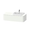Тумба подвесная под раковину справа 130х55 см Duravit Happy D.2 Plus, белый супер матовый (HP4942R8484) Duravit Тумбы