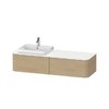 Тумба подвесная под раковину слева 160х55 см Duravit Happy D.2 Plus, дуб (HP4944L7171) Duravit Тумбы