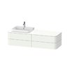Тумба подвесная под раковину слева 160х55 см Duravit Happy D.2 Plus, белый матовый (HP4973L3636) Duravit Тумбы